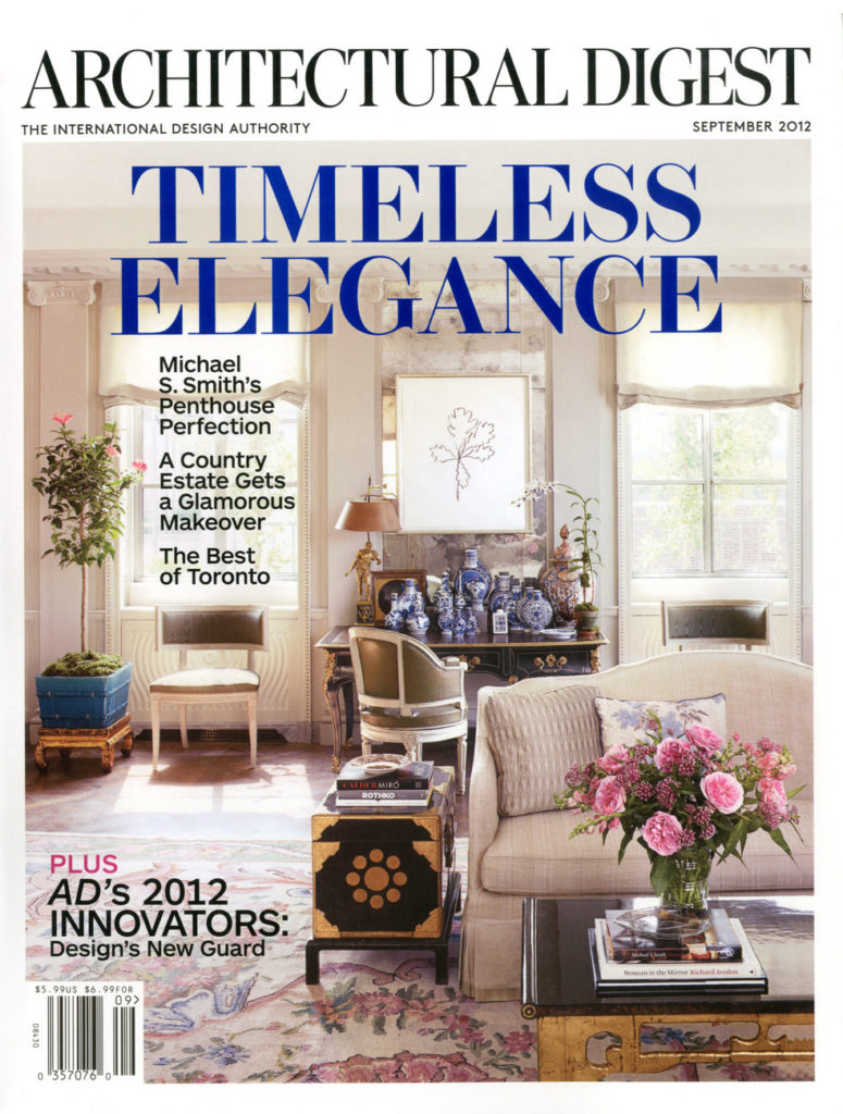 Architectural Digest Septembre 2012 cover