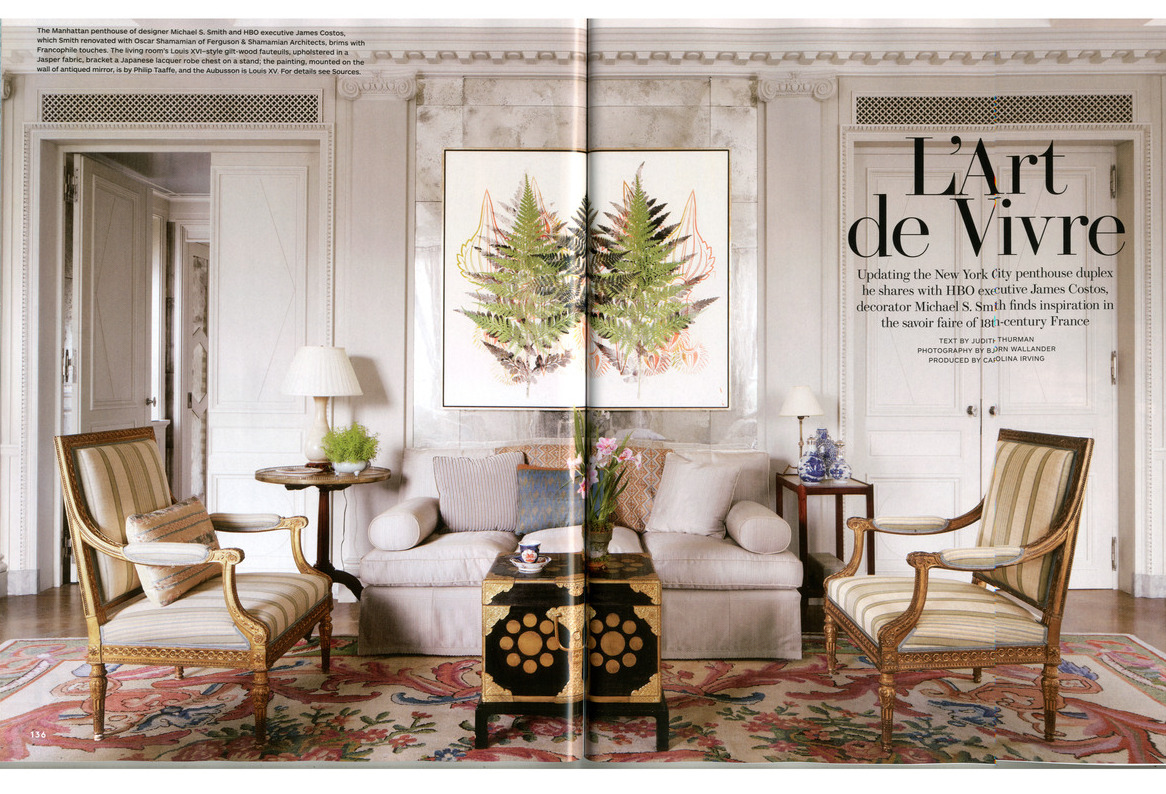 Architectural Digest September 2012 page 1